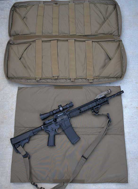 Tactical Rifle Case range mat full extended