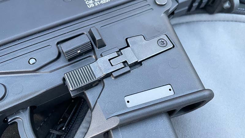 Right Side Magazine Release on the B&T ACP9K