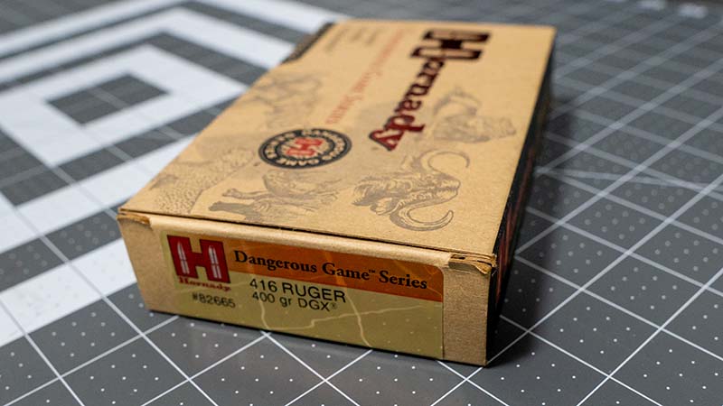 416 Ruger Ammo Hornady Dangerous Game Series 