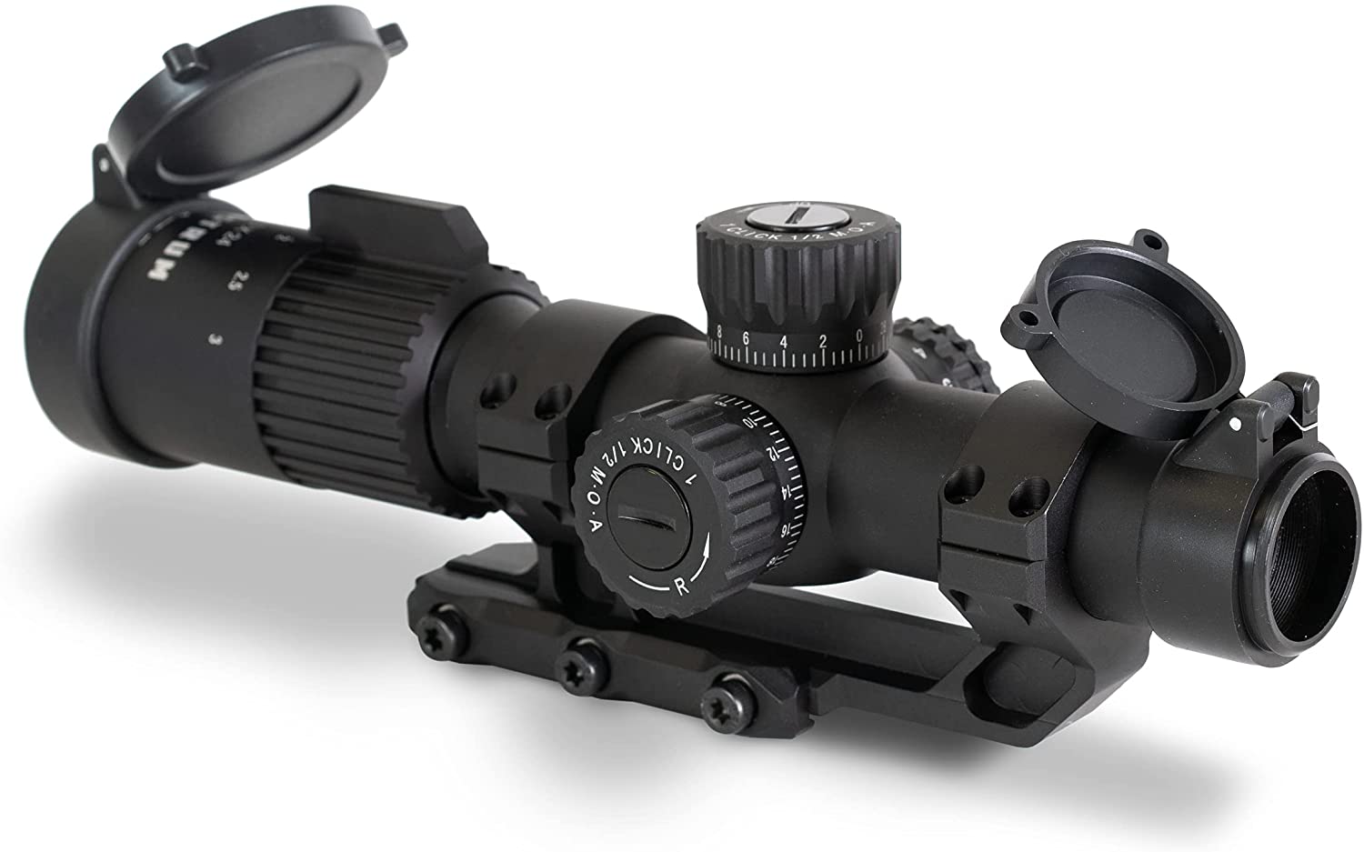 monstrum tactical scope stock photo