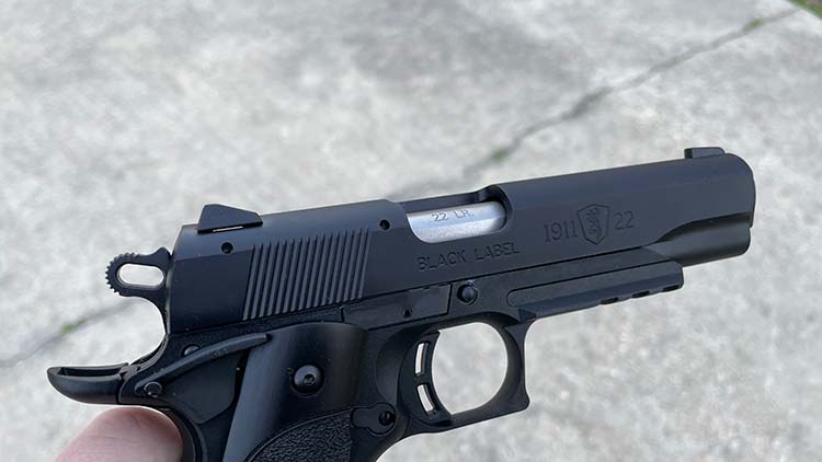 Right Side biew of the Browning Black Label 1911 22