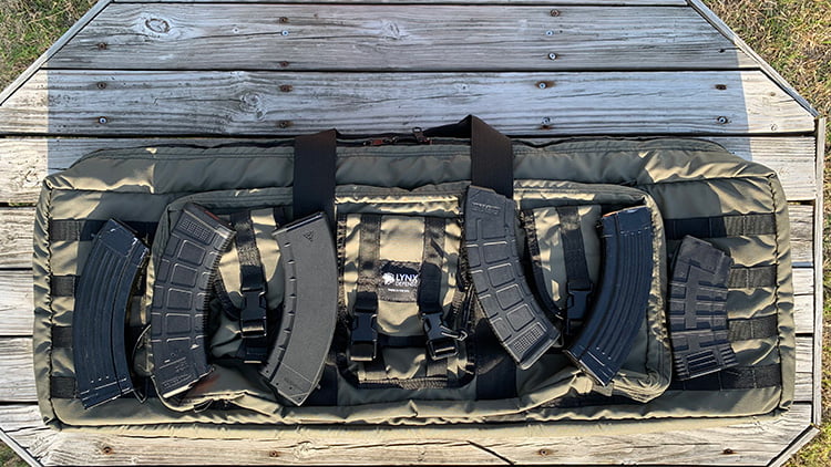 Lynx Defense Bag with some of the Best AK-47 magazines laying on top