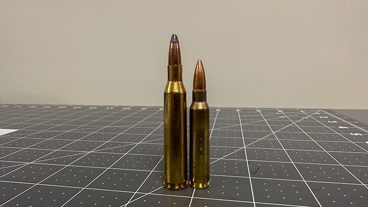 Side by Side Photo of .220 Swift and .223 Remington