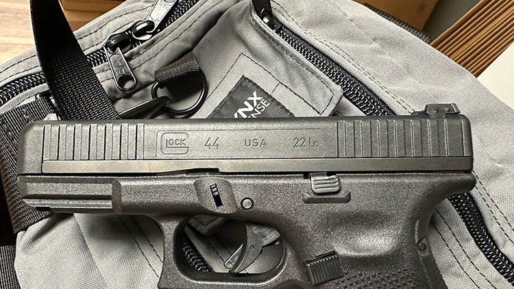 Slide on the Glock 44 22LR pistol