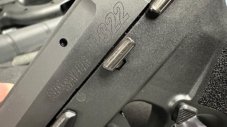 Sig P322 Slide Stop