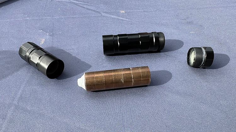 Banish 22LR Suppressor taken apart