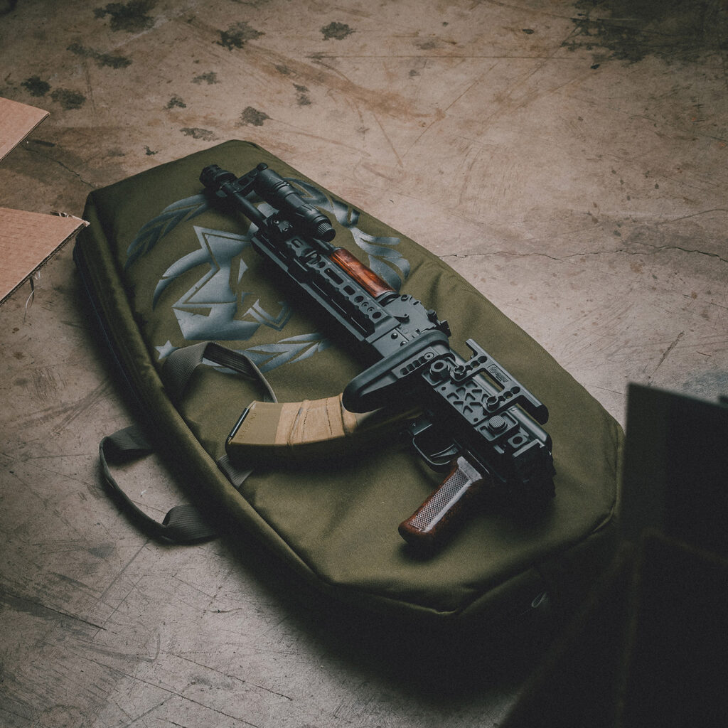 Folder AK bag with Black Logo and AK-47 on top