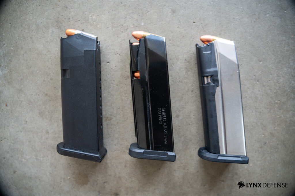 Glock 48 OEM vs Shield ARMS Mag vs PSA Micro Dagger Mag