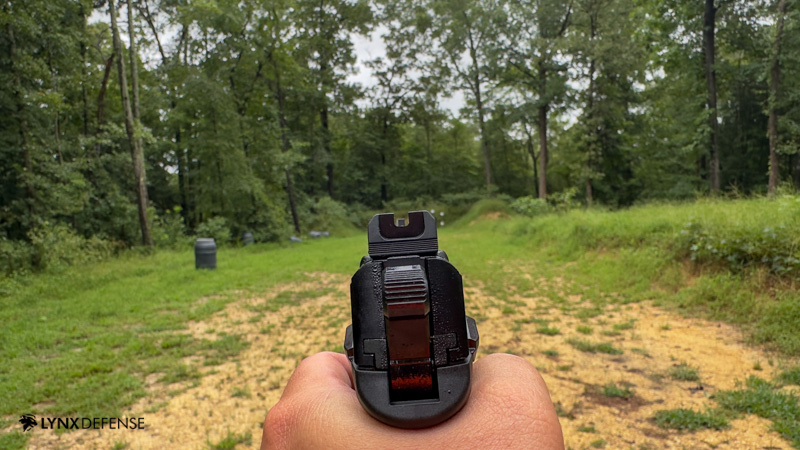 FN 502 Tactical down sights