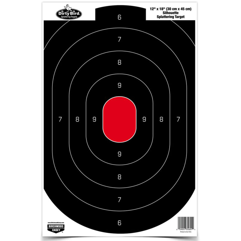 Dirty Bird Target Silhouette 12x18 (8 Pack)