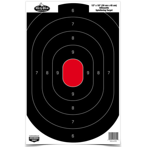 Dirty Bird Target Silhouette 12x18 (8 Pack)