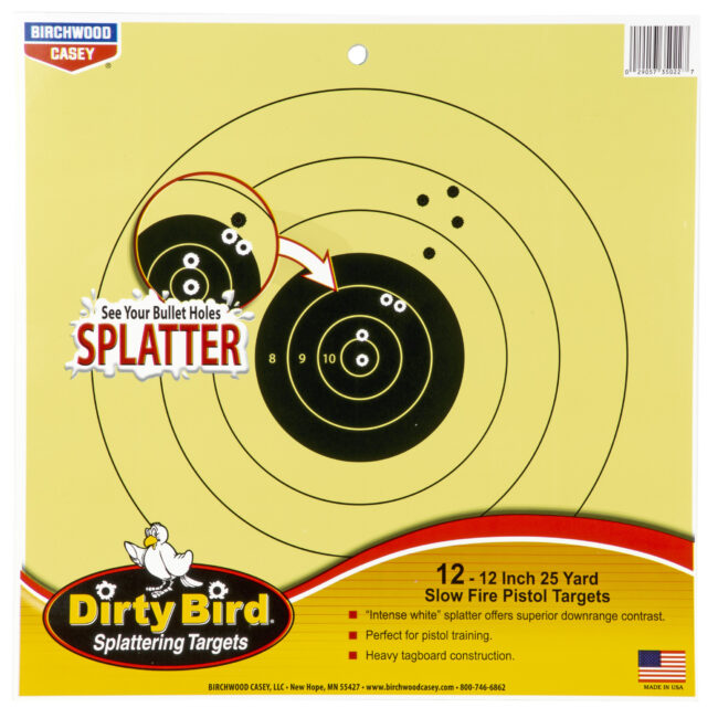 dirty bird 12in pistol target