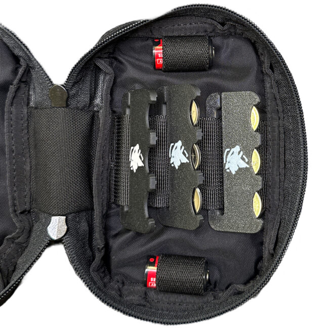 optic battery pouch one side full